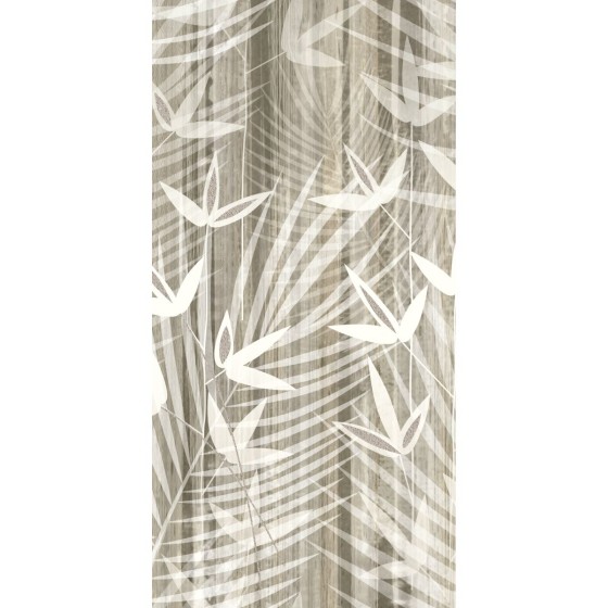 Amazon Shadow Leaves Floral Natural Porcelain Floor and Wall Tile 600x1200mm